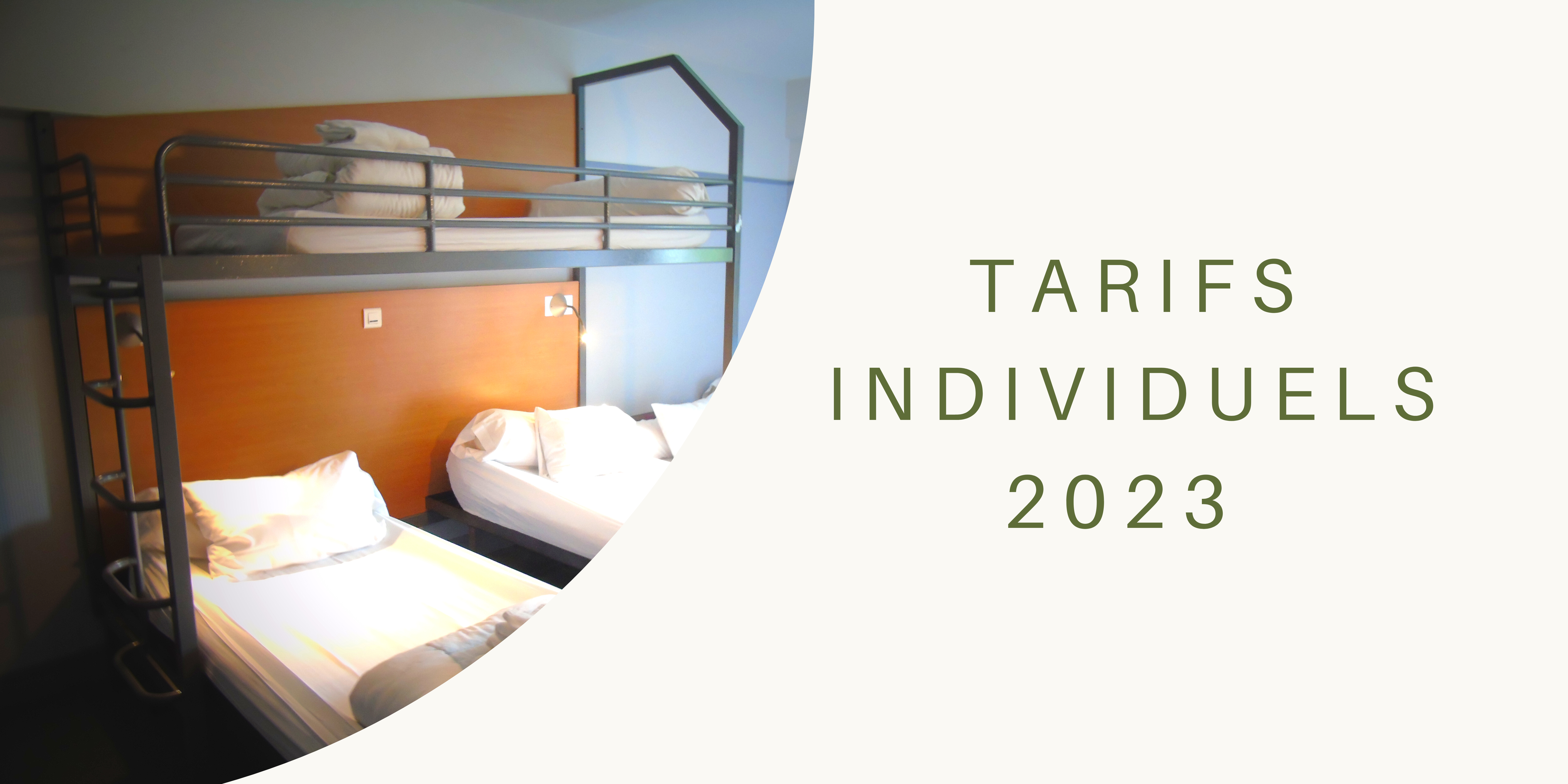 bannière tarifs individuels 2023 tarifs pour personne seule, en couple, entre amis pour dormir a reims